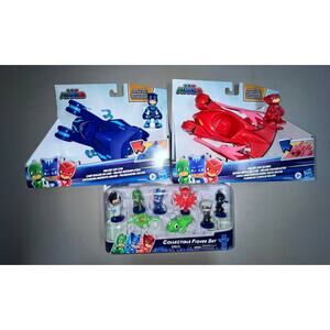 NIB PJ Masks Lot of 3 Toys Cars and Figures